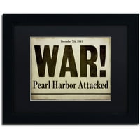 Zaštitni znak Likovna umjetnost Pearl Harbor Umjetnost platna u boji Pekara crna mat, crni okvir