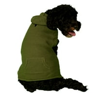 Živahni život jesen šumsko zelena kapuljača sa džepnim džemperom za pse