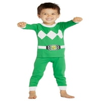 Power Ranger Boys Mighty Morphin pidžama Set, zelena, 4T