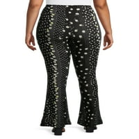 No Bounties Juniors ' Plus Size Pull On Sueded Flare Pants