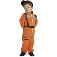 Narandžasto Astronautsko odijelo za malu djecu Halloween kostim, veličina 3T-4T
