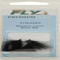 Superfly Marabou Leech Streemer, crna, veličine 8