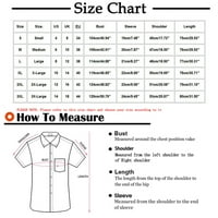 Plus veličina bluza s kratkim rukavima za muškarce rever geometrijske tiskarske majice boemske ljetne casual