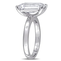 3-karatni T. G. W. stvorio bijeli safir 10k prsten pasijansa od bijelog zlata