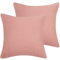 Unique Bargains Solidan Vodootporan Dekorativno Bacanje Jastuk Pokriva Pink 18 18