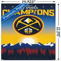 Denver Nuggets-zidni Poster sa logotipom NBA finala tima, 14.725 22.375