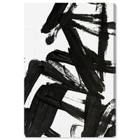 Wynwood Studio 'Mindful uvijek' apstraktna zidna umjetnička platna ispis - crna, bijela, 20 30