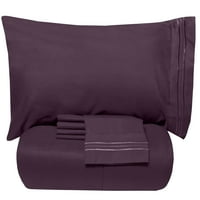 Luksuzni krevet-u-torbi dolje alternativni jorgan i set čaršava-patlidžan-kralj
