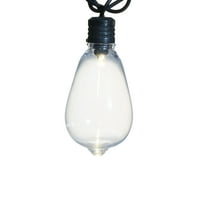 Oslonci broje unutrašnja vanjska LED svjetla u stilu Edisona, crna žica