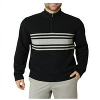 Chaps muški pamučni teksturirani džemper sa kopčom sa patentnim zatvaračem-veličine XS do 4XB