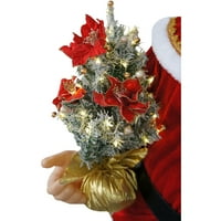 Božić 58-U. Ples Santa Claus sa Prelit božićnim Drvcem i umotanim poklonima