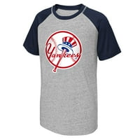 Mladi MLB Productions Heather Grey New York Yankees MBSG T-Shirt