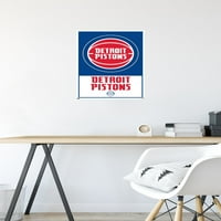 Detroit Pistons - Logo Zidni poster sa pushpinsom, 14.725 22.375