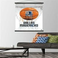 Dallas Mavericks-Drip košarkaški zidni Poster sa magnetnim okvirom, 22.375 34