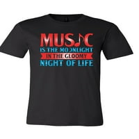 Muzika je mjesečina u sumornoj noći majica za život