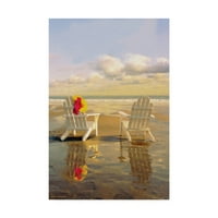 Zaštitni znak likovne umjetnosti' stolice na plaži ' platnena Umjetnost Carlosa Casamayora