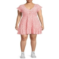 No Bounties Junior's Plus Size Baby Doll Dress