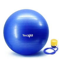 Yes4All Lopta za jogu sa pumpom - Lopta za ravnotežu protiv rafala i ekstra debela Lopta za stabilnost Lopta za fitnes-mala Lopta za jogu
