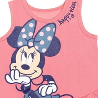 Disney Minnie Mouse djevojčice Crossover T-Shirt i šorc dojenčad za malo dijete