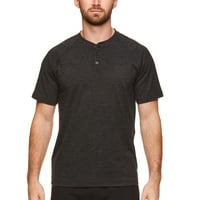 Gaiam Muška Yoga Intent aktivna Henley majica sa kratkim rukavom, do veličine 2XL