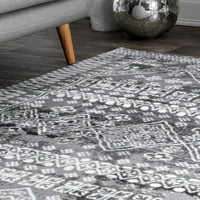 nuLOOM Frances Marokanski tepih za trkače, 2 '6 8', siva