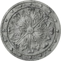 Ekena Millwork 1 2 od 1 2 P Foster Acanthus list plafon medaljon, Ručno obojene Ultra čisto bijele pucketanje