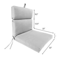 Jordan Manufacturing Sunbrella 44 22 Echo Sangria narandžasti čvrsti pravougaoni jastuk za vanjsku stolicu