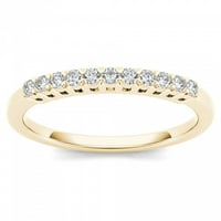 1 5CT TDW Diamond 10k vjenčani prsten od žutog zlata