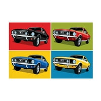 Ron Magnes 'Mustang Classic Car' Platno Art