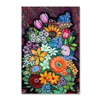 Zaštitni znak likovne umjetnosti' Fleurs ' Canvas Art by Oxana Ziaka