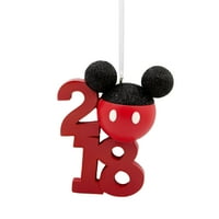 Hallmark Disney Mickey i Minnie Božićni ukrasi, Set od 3