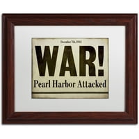 Zaštitni znak Likovna umjetnost Pearl Harbor Umjetnost platna u boji Pekara bijeli mat, drveni okvir