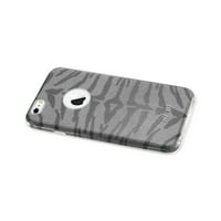 IPhone 6s Shine Glitter Shimmer Tiger Stripe Hybrid Case u sivoj boji za upotrebu sa Apple Iphone 6s 6-pack
