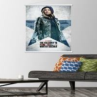 Marvel Socon i zimski vojnik - Sharon Carter jedan zidni poster sa drvenim magnetnim okvirom, 22.375 34