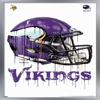 Minnesota Vikings-Kap Po Kap Šlem Zidni Poster, 14.725 22.375