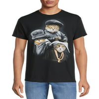 Cat reper Trio Muška grafička majica sa kratkim rukavima, veličine S-3XL