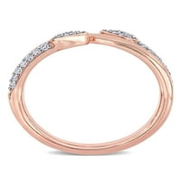 Miabella Carat T. W. dijamant 10k Spiralni prsten od ružičastog zlata