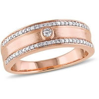 Carat T. W. Diamond 10kt ružičasto zlato dvoredni vjenčani prsten