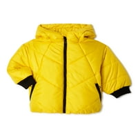 Urban Republic Baby & Toddler Girls Heavyweight štampana Puffer jakna, veličine 12m-4T