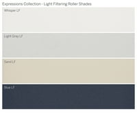 Kolekcija Prilagođenih Izraza, CordLess Light Filtering Roller Shade, Plava, 1 4 Širina 72 Dužina