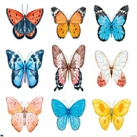 Zidni poster akvarelnog leptira, 22.375 34