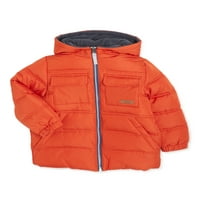 Ixtreme čvrsta Puffer jakna za bebe i male dječake sa kapuljačom, veličine 12m-4T