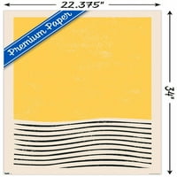 Geometrijski - žuti zidni poster, 22.375 34