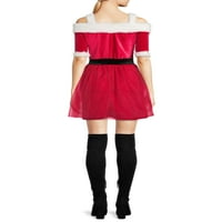 Božićna haljina juniorke bez granica sa kapuljačom