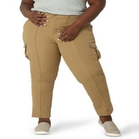 Lee® ženske Plus veličine Fle to Go Seamed teretne pantalone