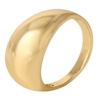 Jessica Simpson ženski pozlaćeni Sterling srebrni polirani kupolasti prsten
