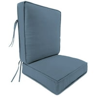 Jordan Manufacturing Sunbrella 45 22 Spectrum Denim plava čvrsta pravougaona Vanjska stolica za duboko sjedište
