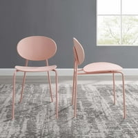Modway Palette Srednja stolica Set u ružičastoj boji
