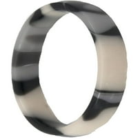 Polu-okrugli crno-bijeli vrtložni prsten za slaganje