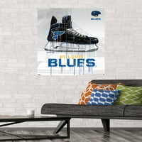 St. Louis Blues - zidni poster za klizanje, 22.375 34